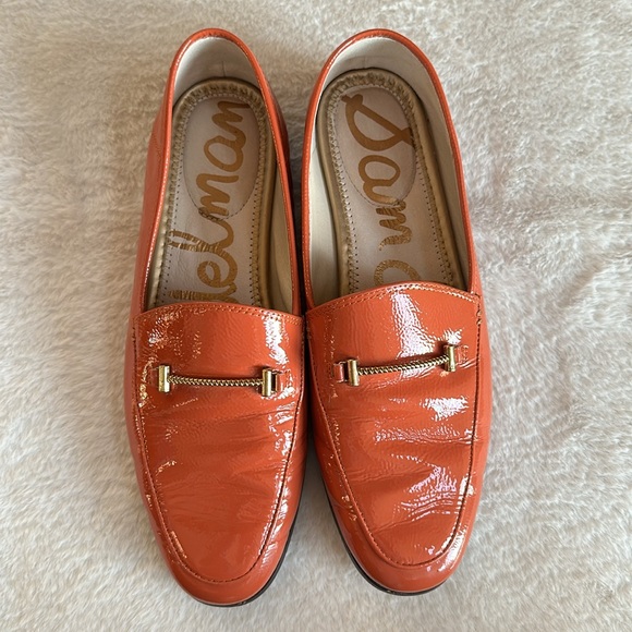Sam Edelman Patent tangerine Orange Loafers - Picture 4 of 14